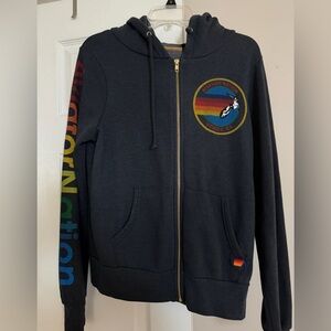 Aviator Nation Navy Hoodie with colorful Accents